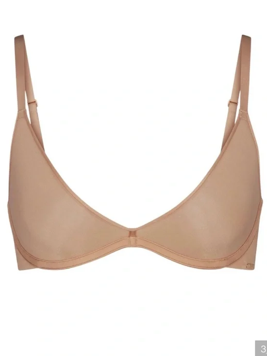 Skims Weightless Scoop Bra Women’s Comfort RARE Clay Nude Famous Kardashian 30D - Picture 2 of 3